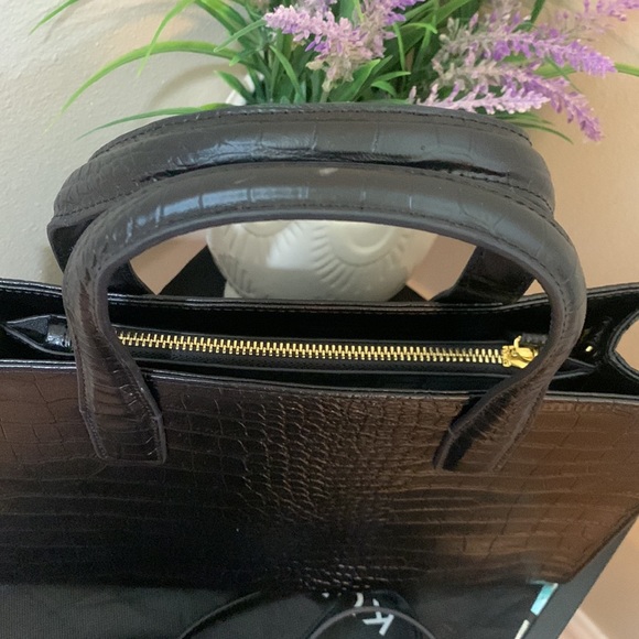 Kurt Geiger London Croc Embossed Leather Tote Bag - Picture 17 of 17